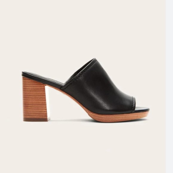 FRYE Women s Serena Mule Wedge Pumps Black 9 M NWB